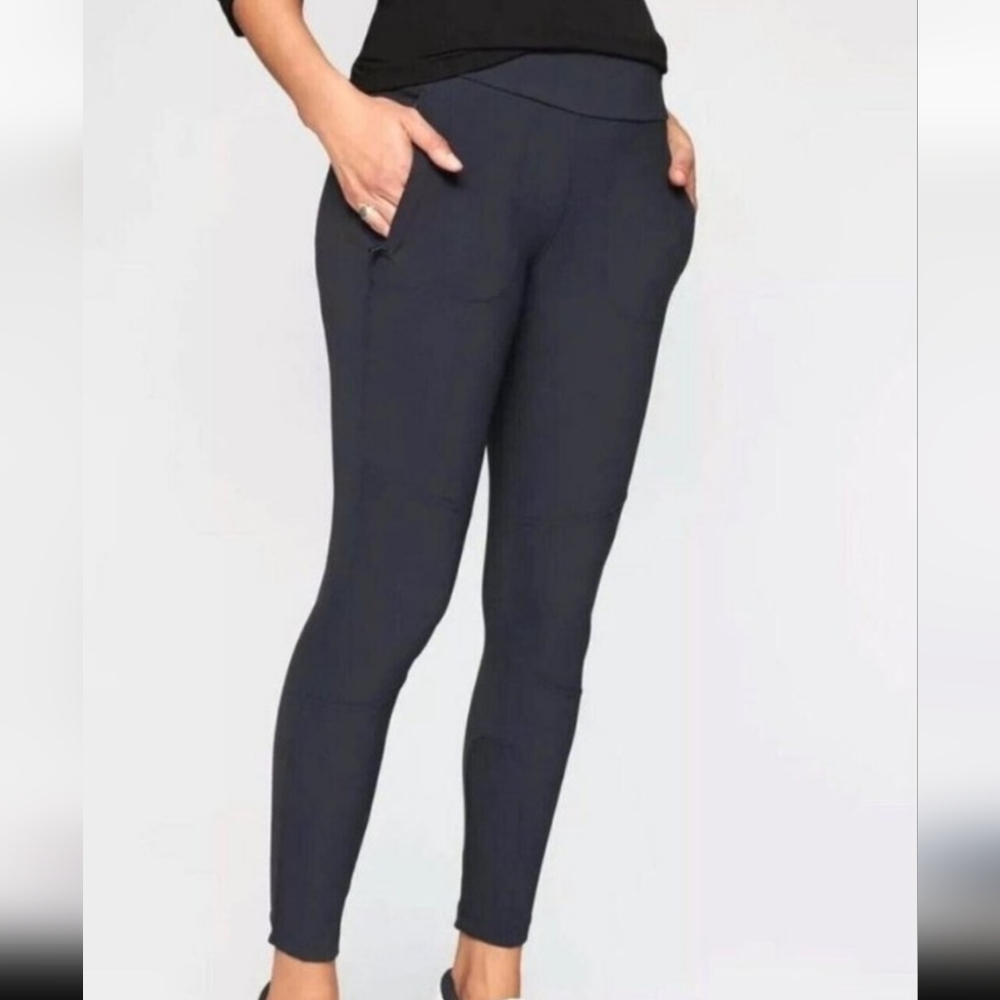 Athleta Highline Hybrid Ankle Pants black size 12